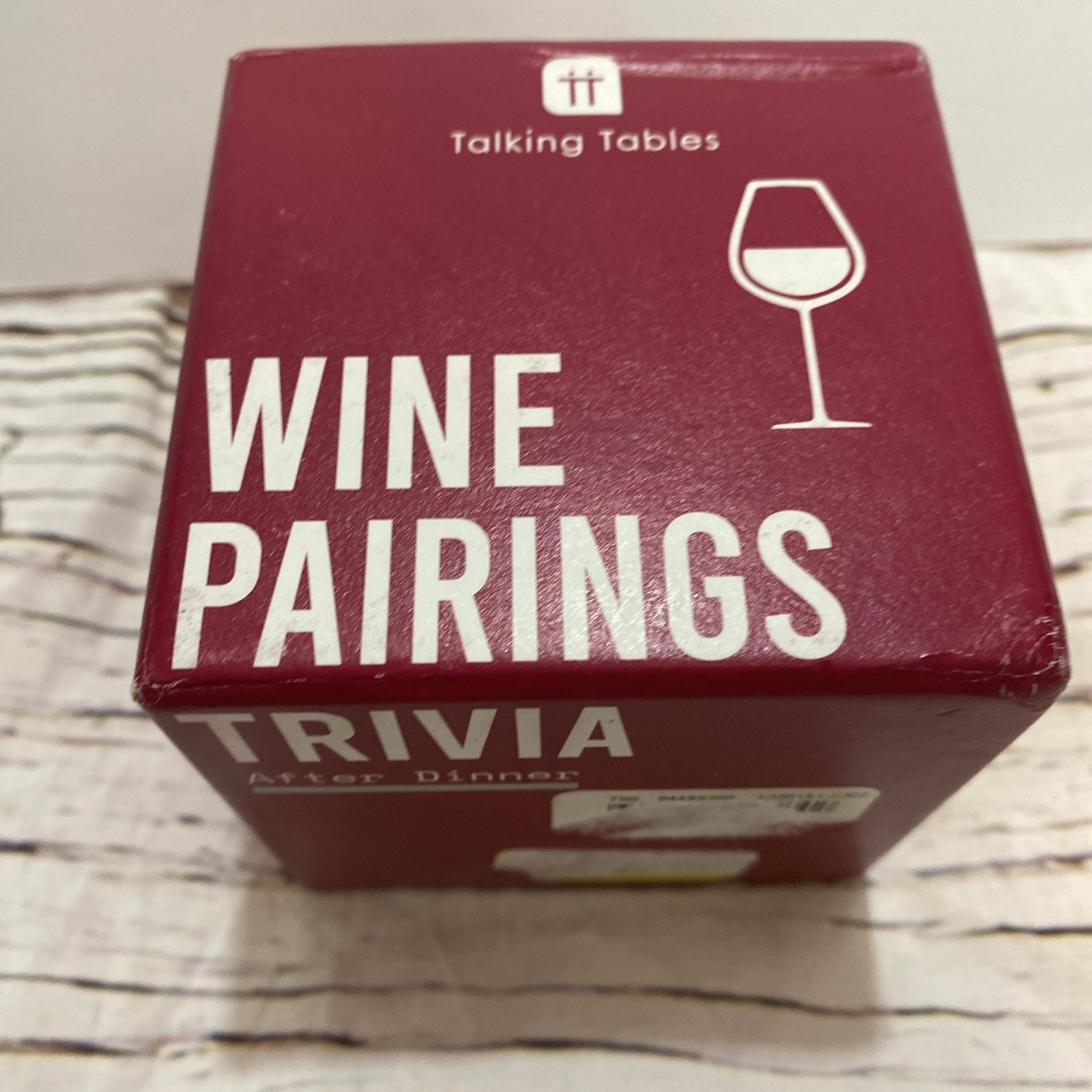 Talking Tables After Dinner Wine Pairings Trivia Game