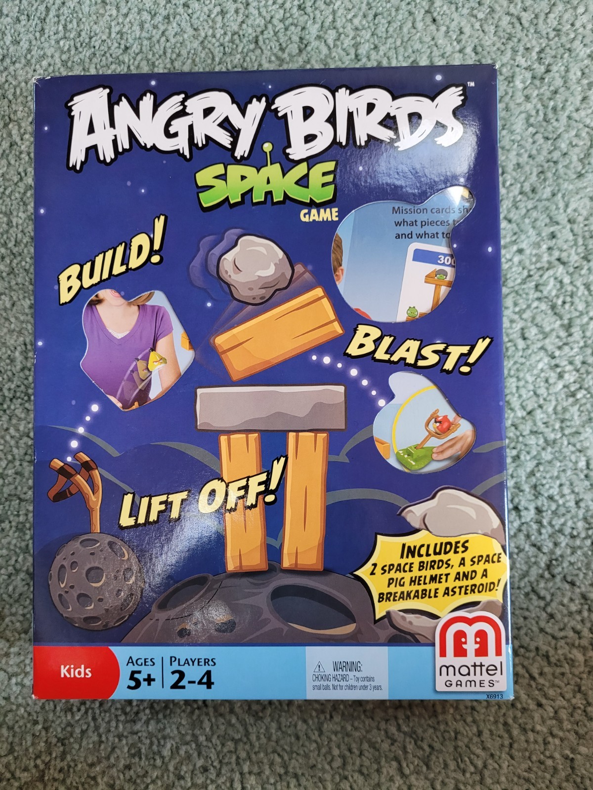 Mattel Angry Birds Space Skill & Action Game, Space Theme with EXTRA PIECES