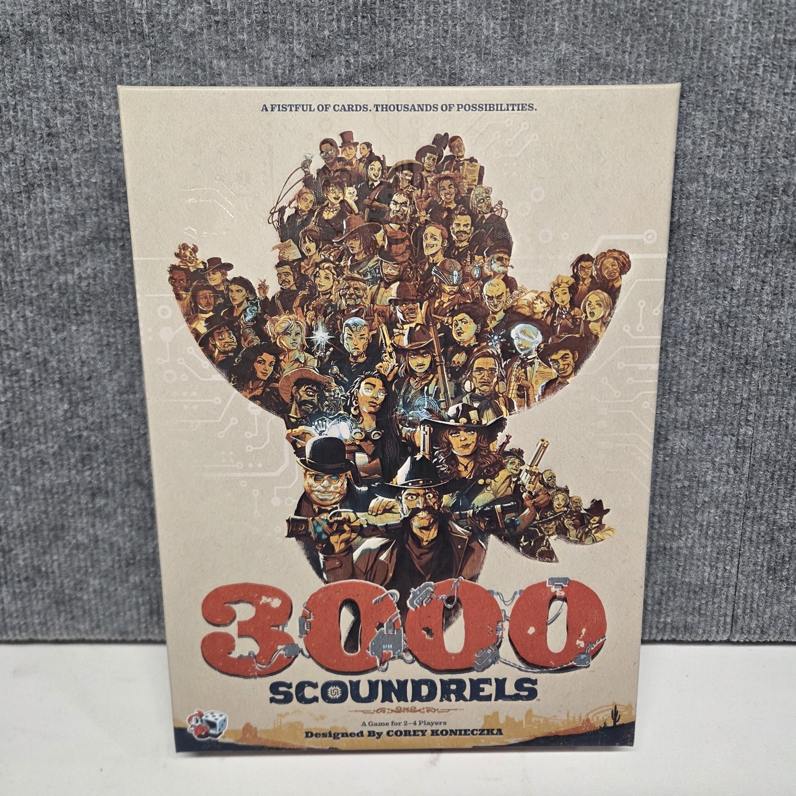 3000 Scoundrels Board Game – Wild West Strategy Game for 2-4 Players, Ages 12+