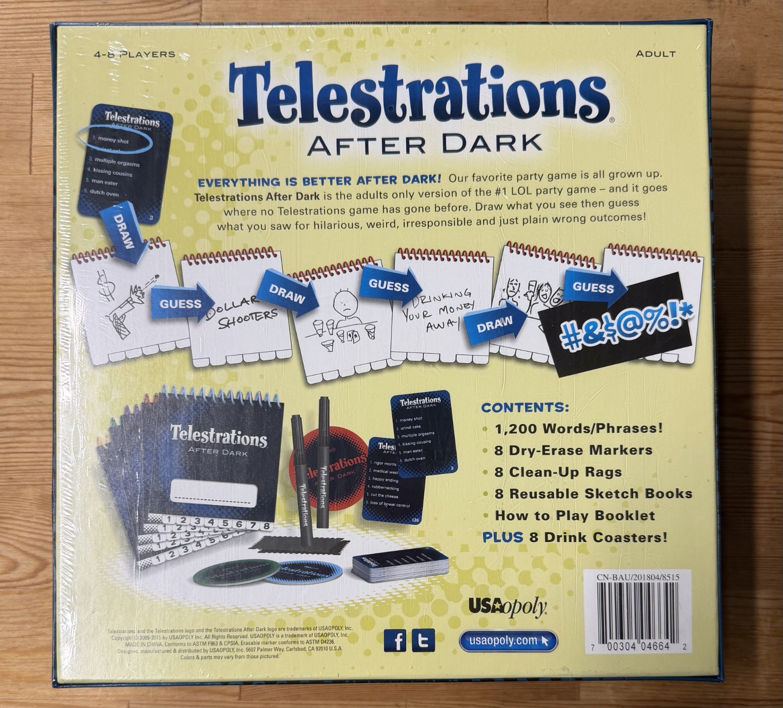Telestrations After Dark Creative Party Game for Adults, 4-8 Players, SEALED Box