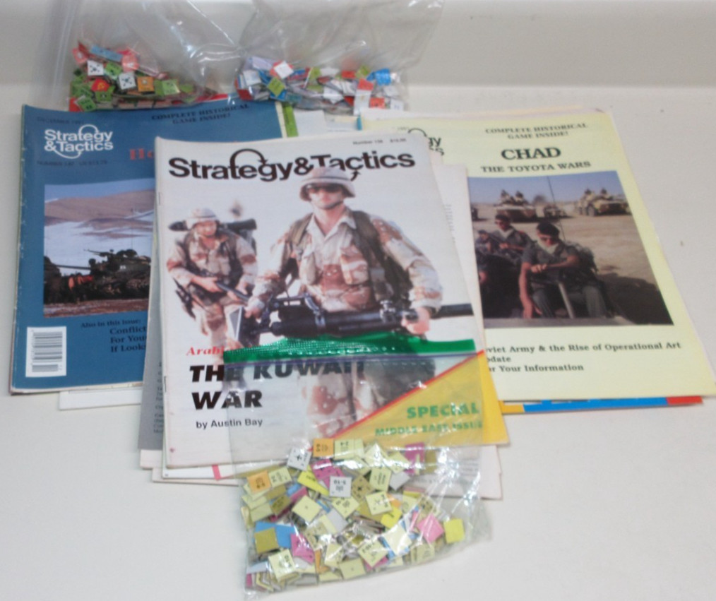 LOT OF 3 Strategy & Tactics/Decision Magazine War games # 139 144 147 PUNCHED
