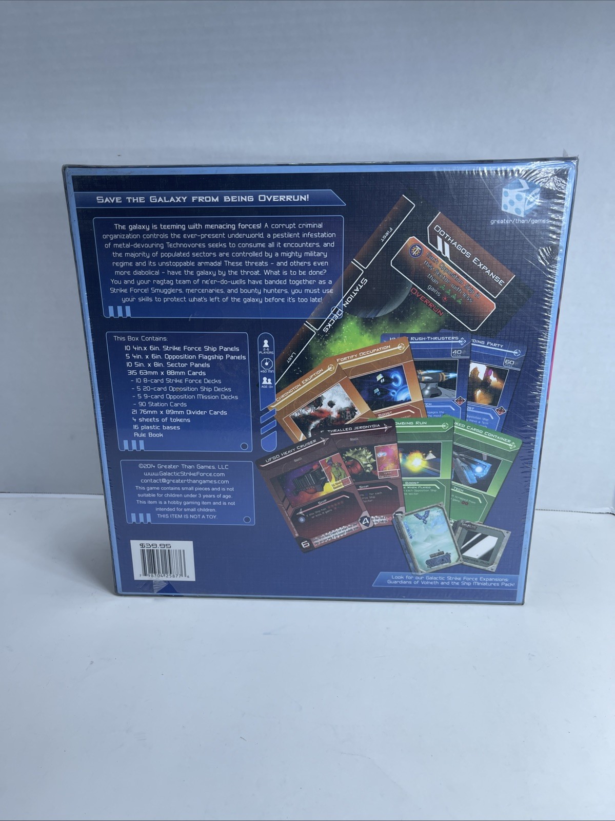 Galactic Strike Force Game – Greater Than Games – New, Sealed