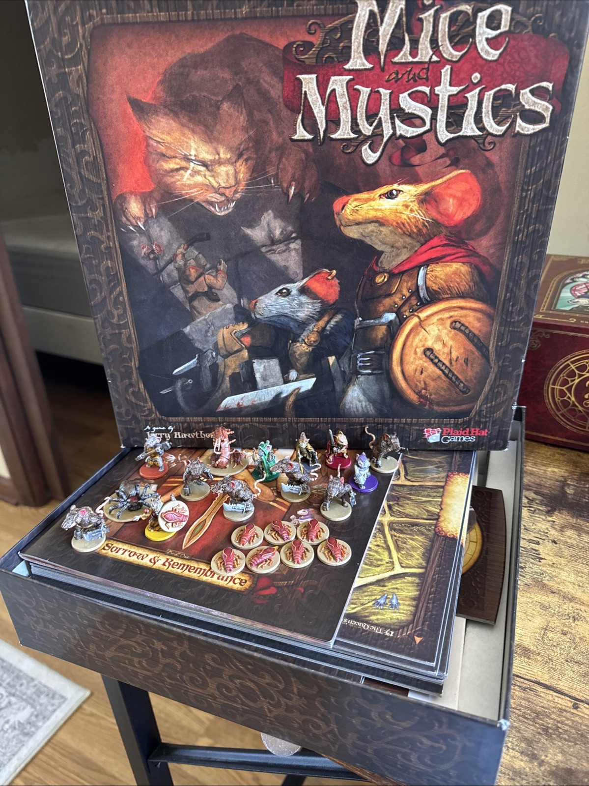 Mice And Mystics Board Game Plaid Hat Games Jerry Hawthorne Complete – PAINTED!!