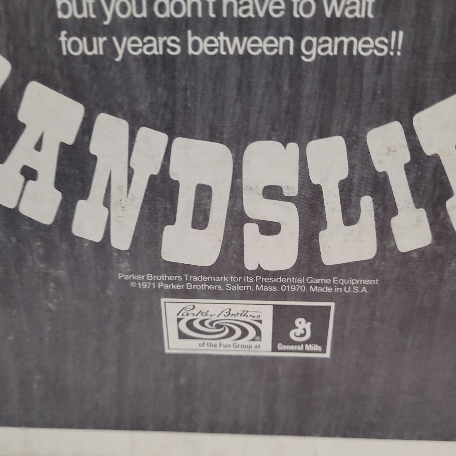 Vintage 70s 1971 Landslide Power Politics Board Game Parker Bros CIB Complete