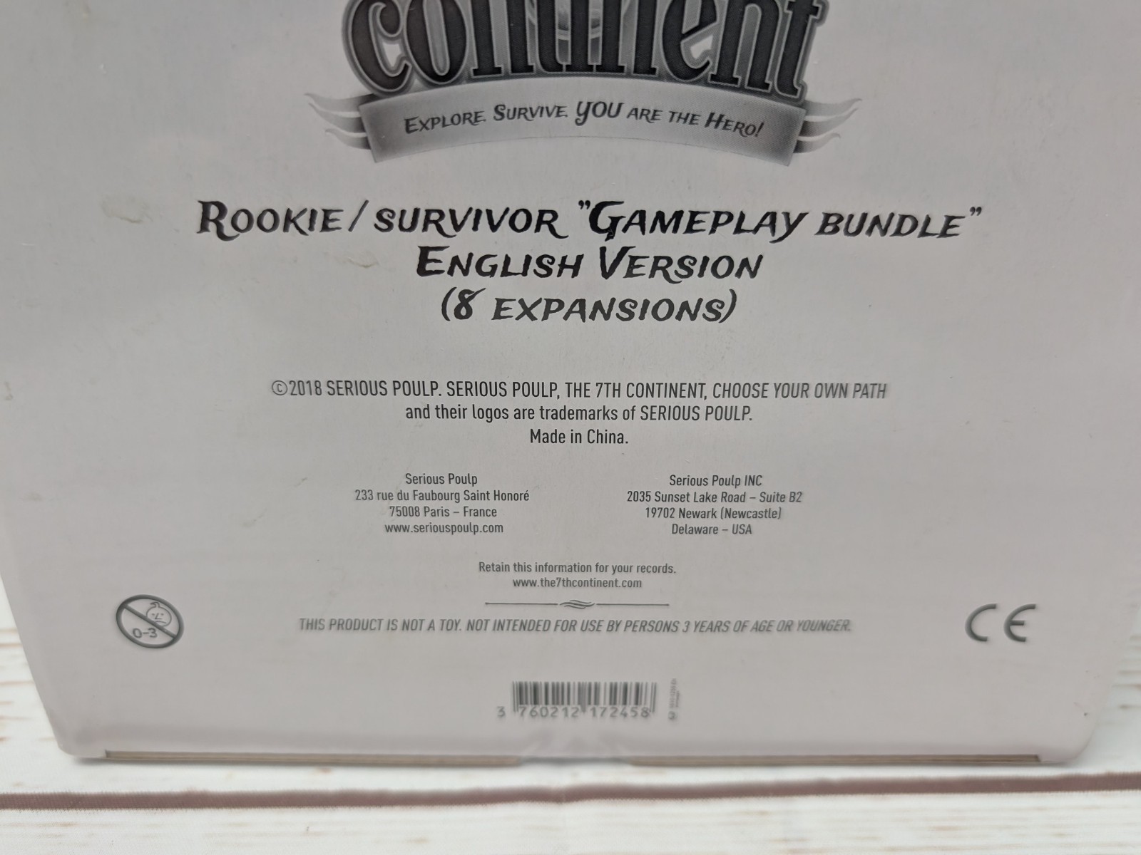The 7th Continent Rookie Survivor Game Bundle English Version 8 Expansions NIS