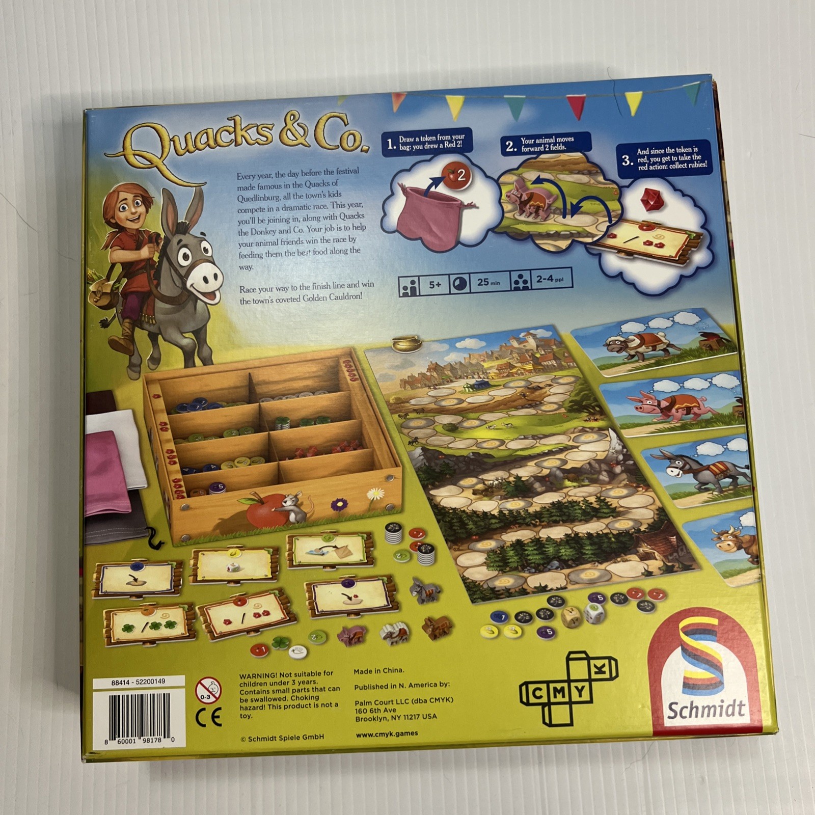Schmidt Spiele Boardgame Quacks and Co. Box VG+/NM Complete ￼