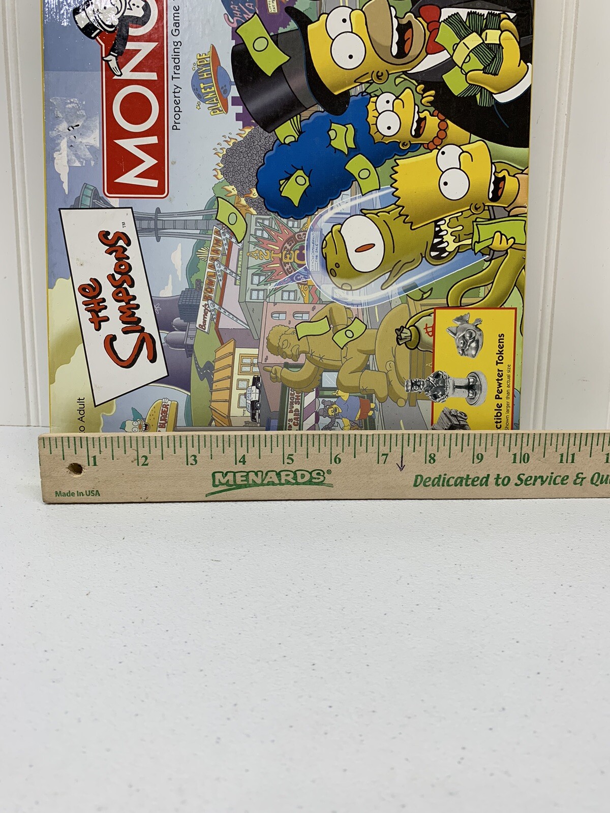 The Simpsons Monopoly Game 2001 Open Box Seems complete