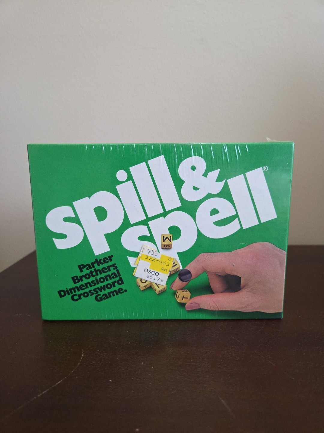 Vintage 70’s Brand New Sealed Parker Brothers Spill & Spell Crossword Game 1978