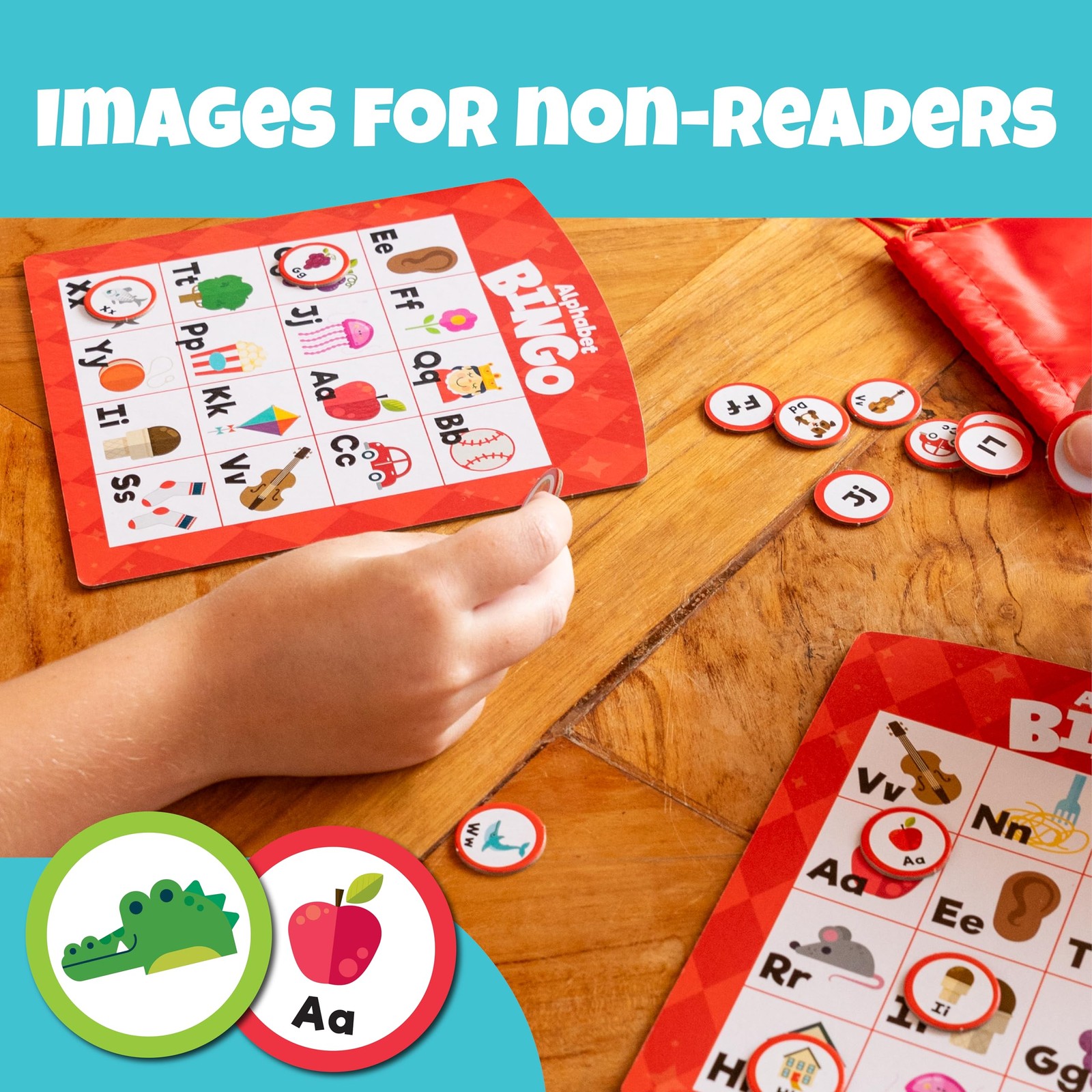 Family Bingo – Educational Bingo Game for Ages 3–6+ | Four Games in : Animals…