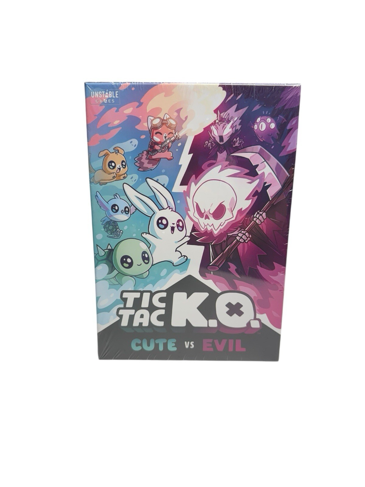 Tic Tac KO Cute vs Evil Card Game NEW 8+ K.O. 2-4 Players Unstable Games