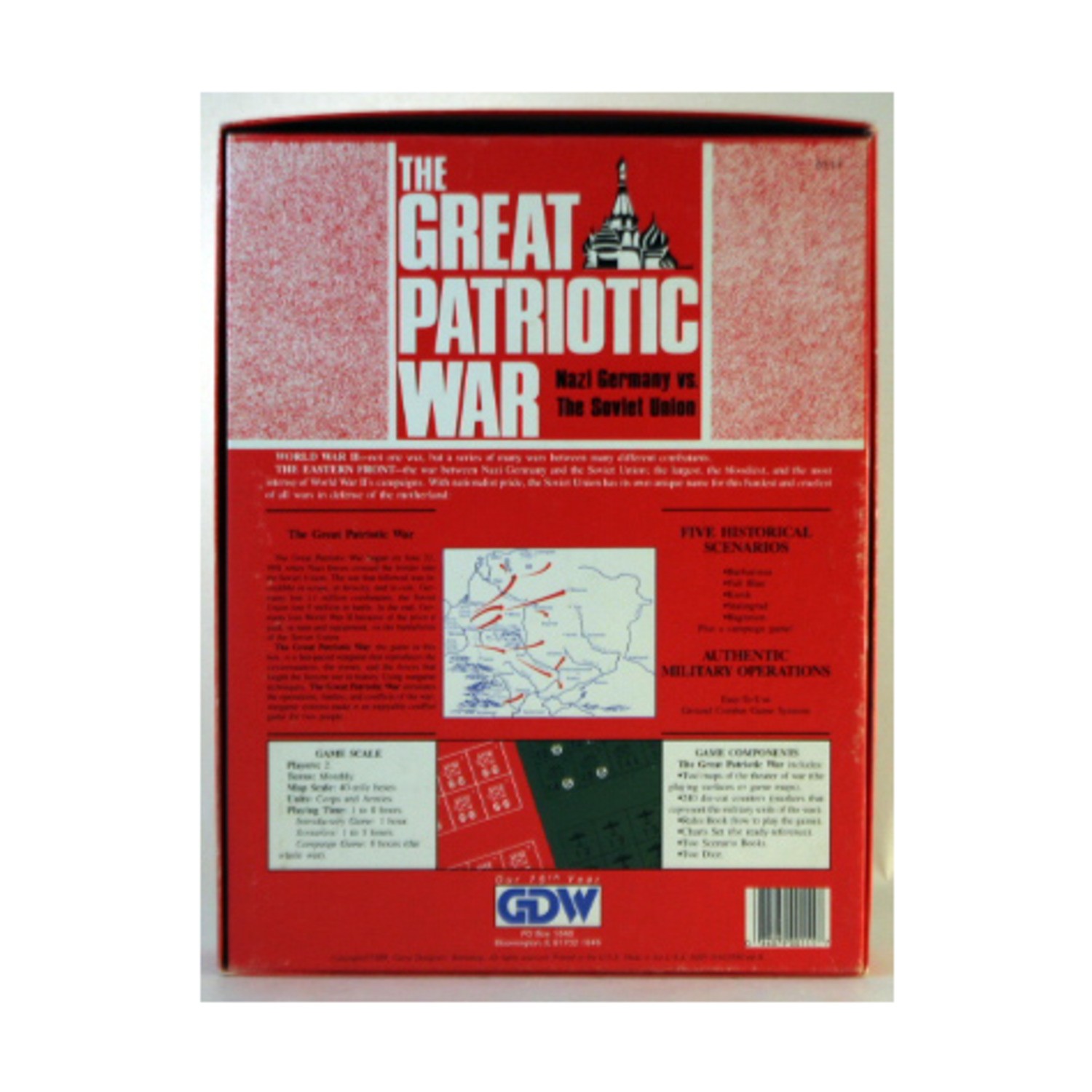 GDW Wargame Great Patriotic War Box VG/NM