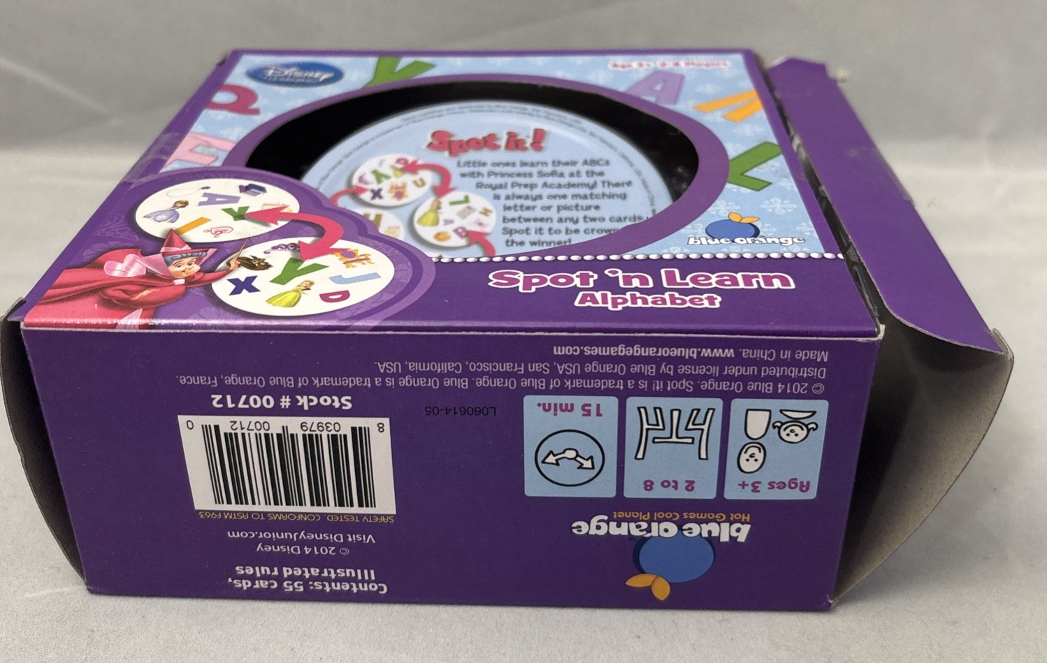 Spot It! Disney Learning – Sofia The First Edition – – Spot’n Learn Alphabet