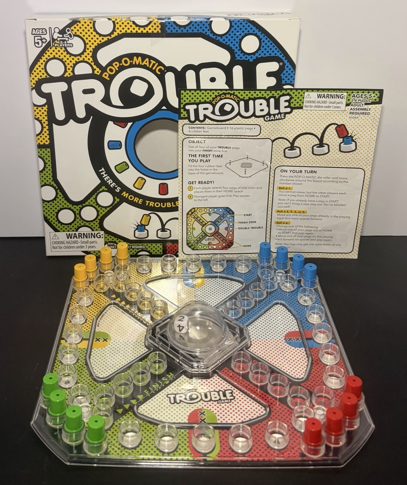 Gaming Trouble Board Game for Kids Ages 5 and up 2-4 Players