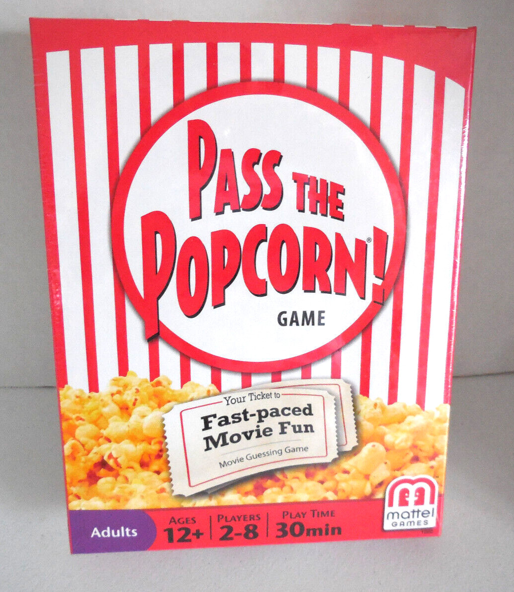 Pass The Popcorn Game Movie Trivia Family Party Game ~ Bonus Actor Trivia Cards