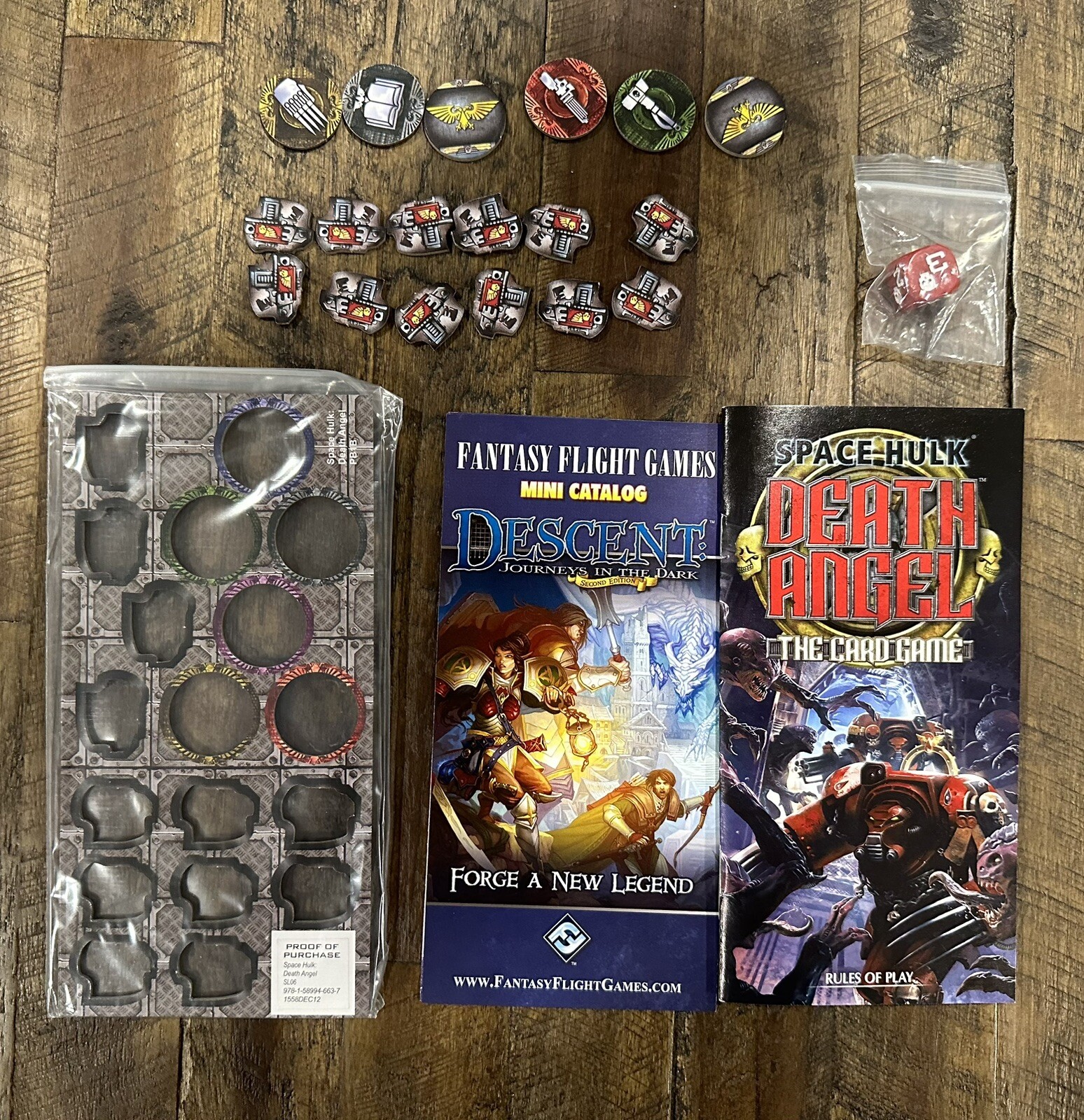 space hulk death angel card game +3 Exp Deathwing, Mission 1, Tyranid Complete
