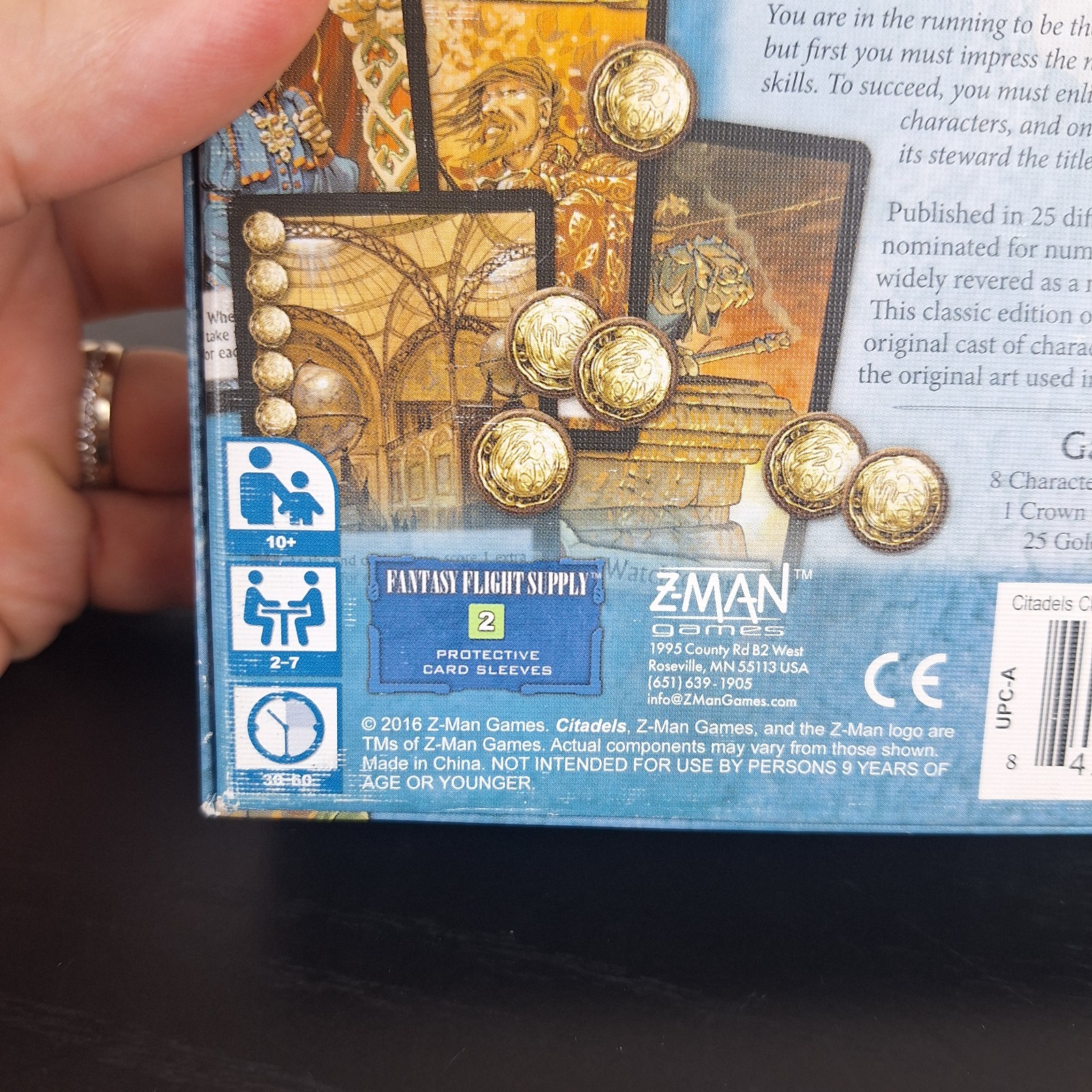 Citadels Classic Card Game Bruno Faidutti 2016 Z-man Games Small Box Medieval