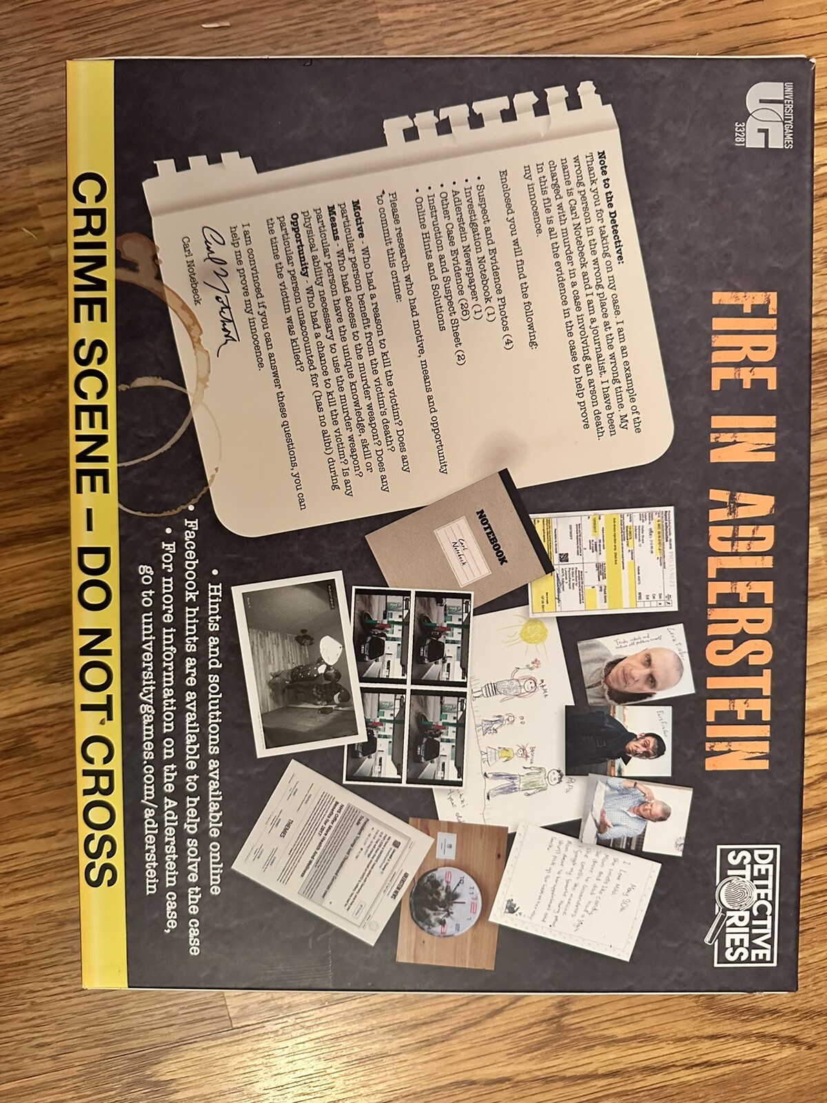 Murder Mystery Party Case Files Fire In Adlerstein The Game