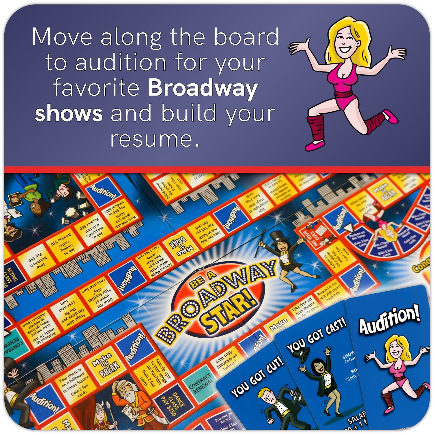 BE A BROADWAY STAR! – The Classic Theater and Musical Trivia Board Game That …