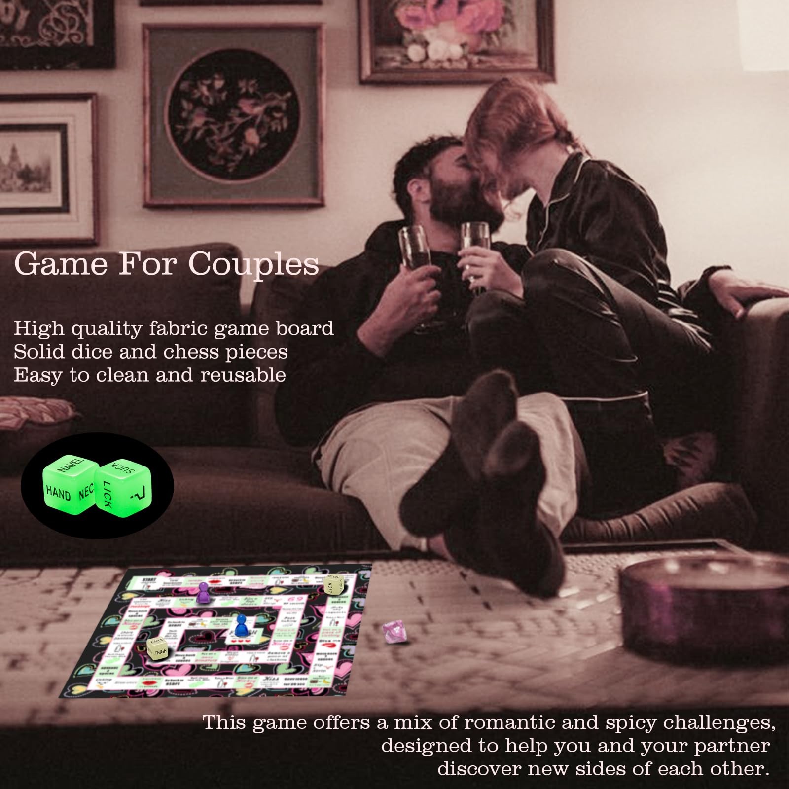 Couple Board Game for Date Night – Romantic Couple Games for Date Night Sex G…
