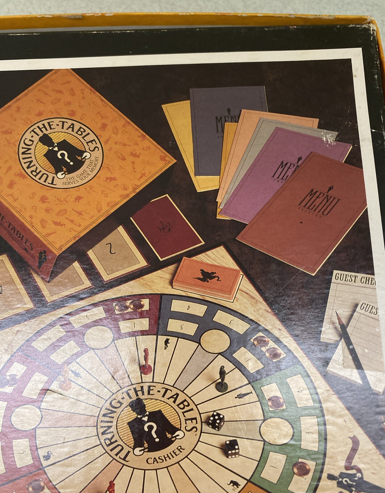 Turning The Tables Board Game Restaurant Waiter Party 1990 1st Edition Complete
