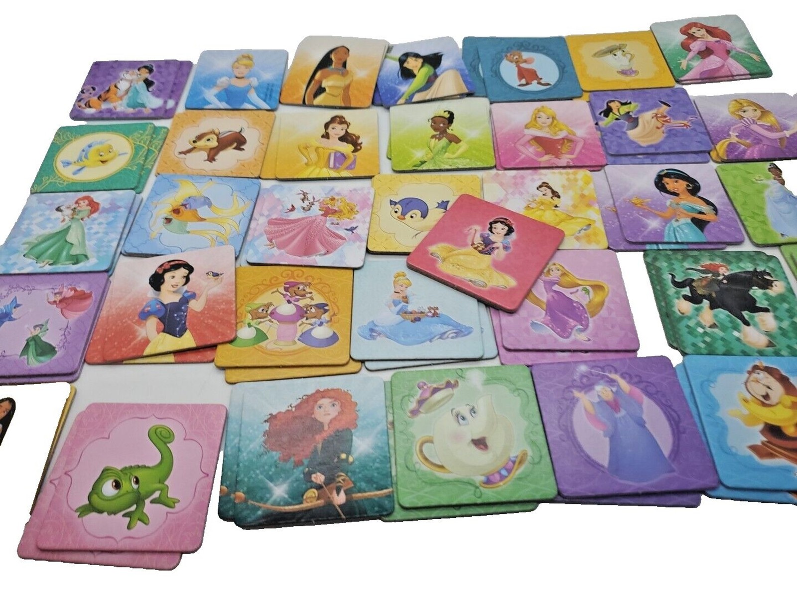 Disney Princess Matching Game Picture Tiles Memory Wonder Forge