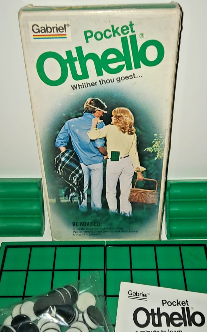 1970s OTHELLO Board Game POCKET Version By GABRIEL Sealed DISCS Pk – NOS w/Box