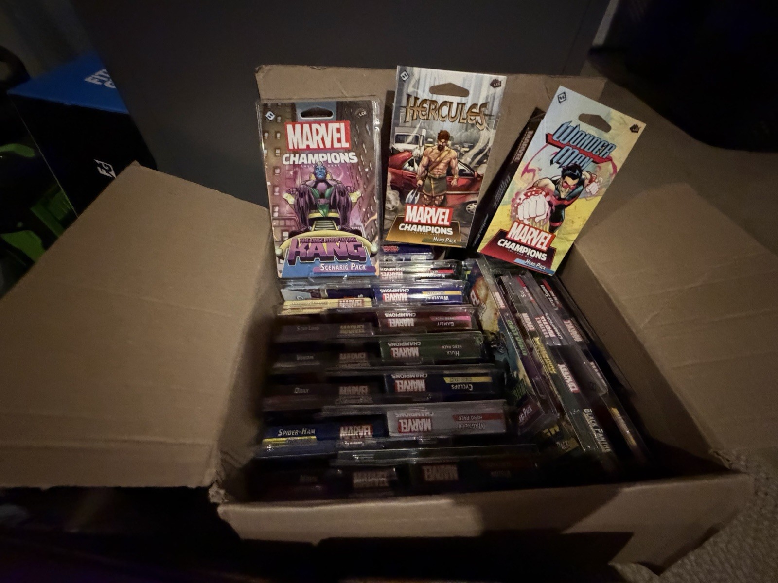 Every (empty) expansion box/clamshell released for marvel champions