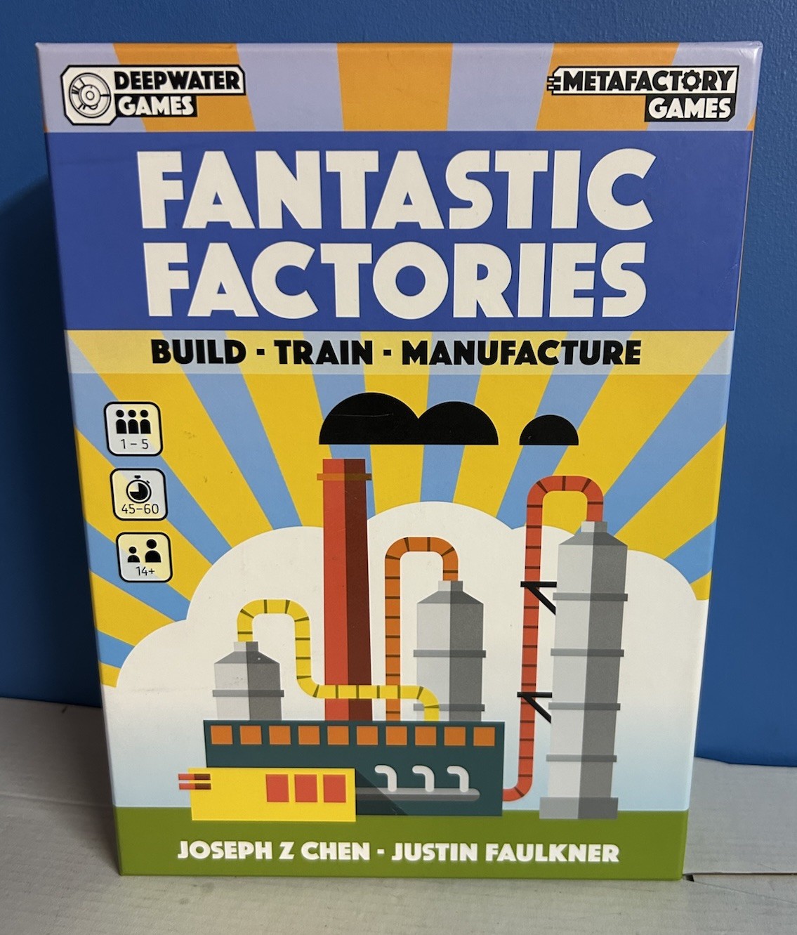 Fantastic Factories Build Train Manufacture Board Game Deep Water Games COMPLETE