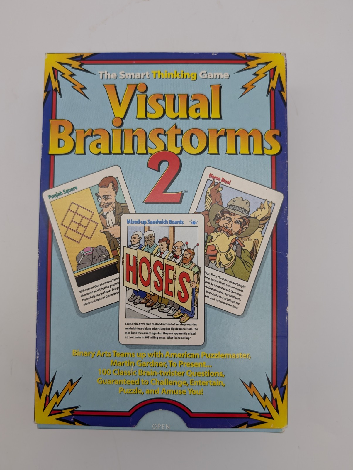 Binary Arts Visual Brainstorms 2 Smart Thinking Game 100 Question Cards 1997