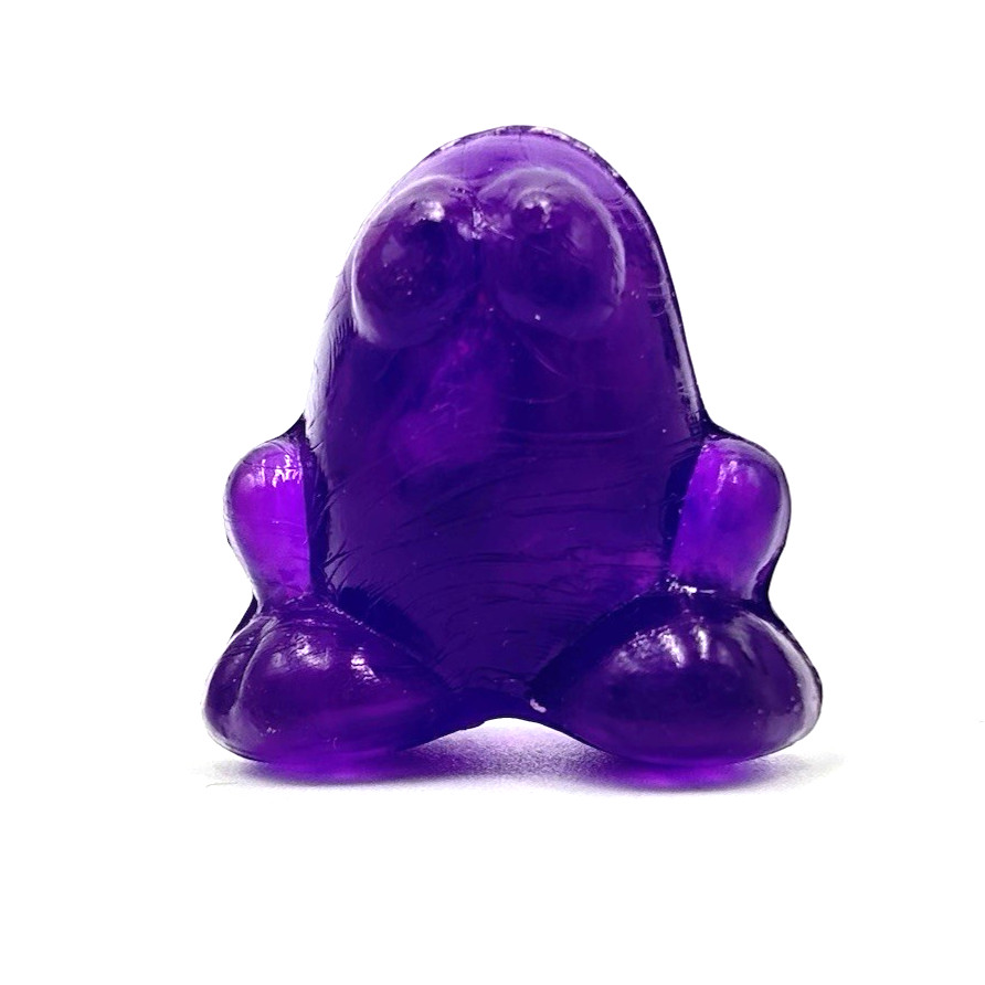 Beautiful Purple EGGY Ice Clear Gogos Crazy Bones Original 1996