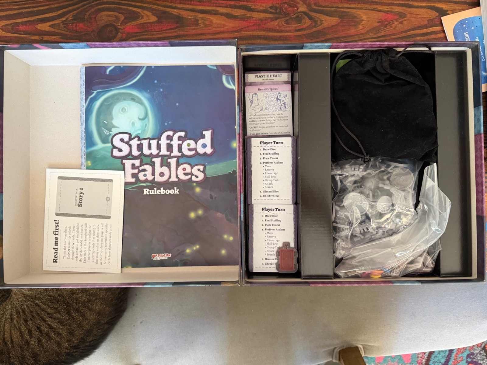 STUFFED FABLES Board Game by Jerry Hawthorne | Adventure Book | Plaid Hat Games