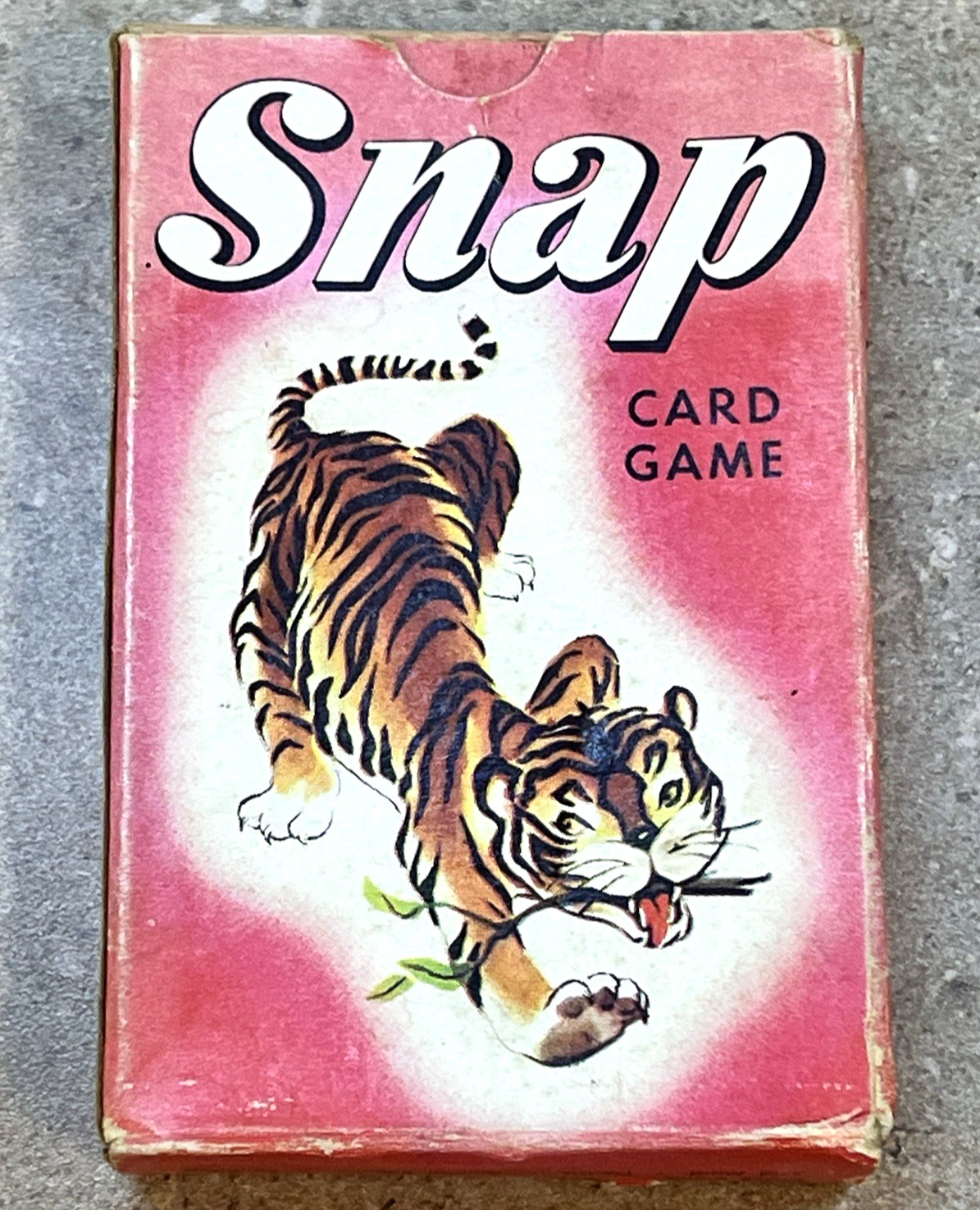 Vintage Whitman Snap Card Game 1950s Animals Complete