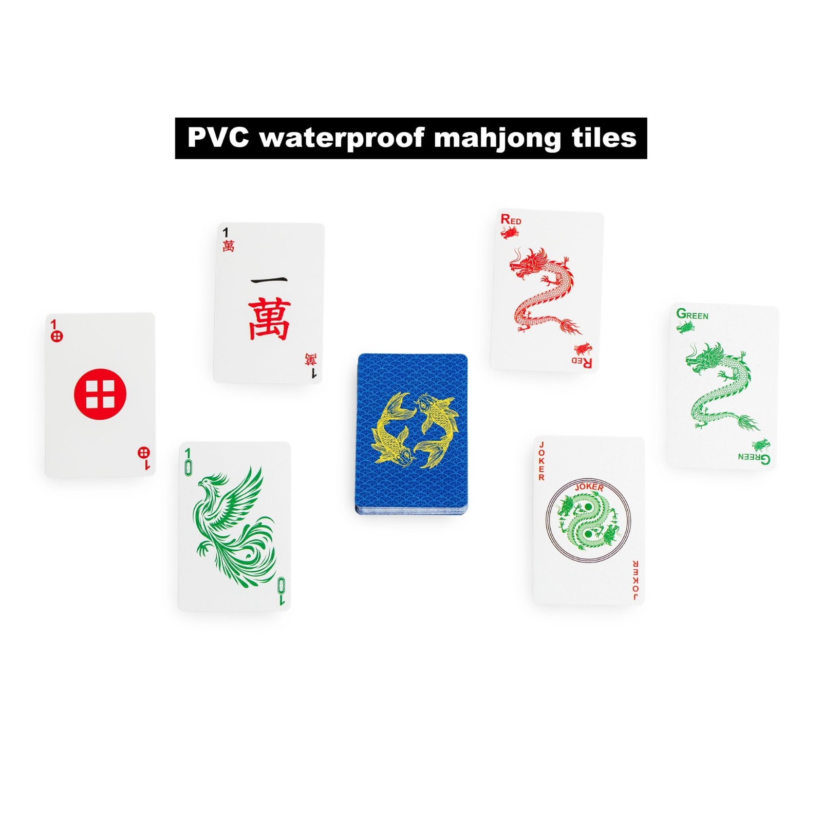 Deluxe American Mahjong Game Set – 166 Cards, Black Long Tiles, Complete Set