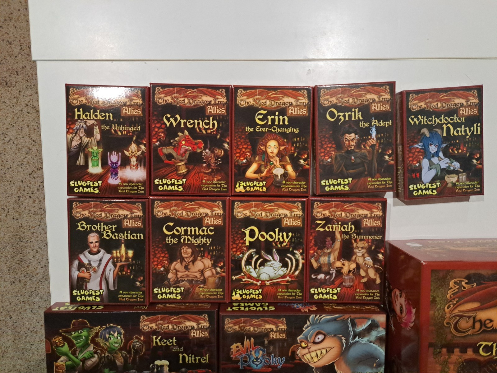 Huge Red Dragon Inn Lot (1-7 + 15 character packs) – Excellent Condition