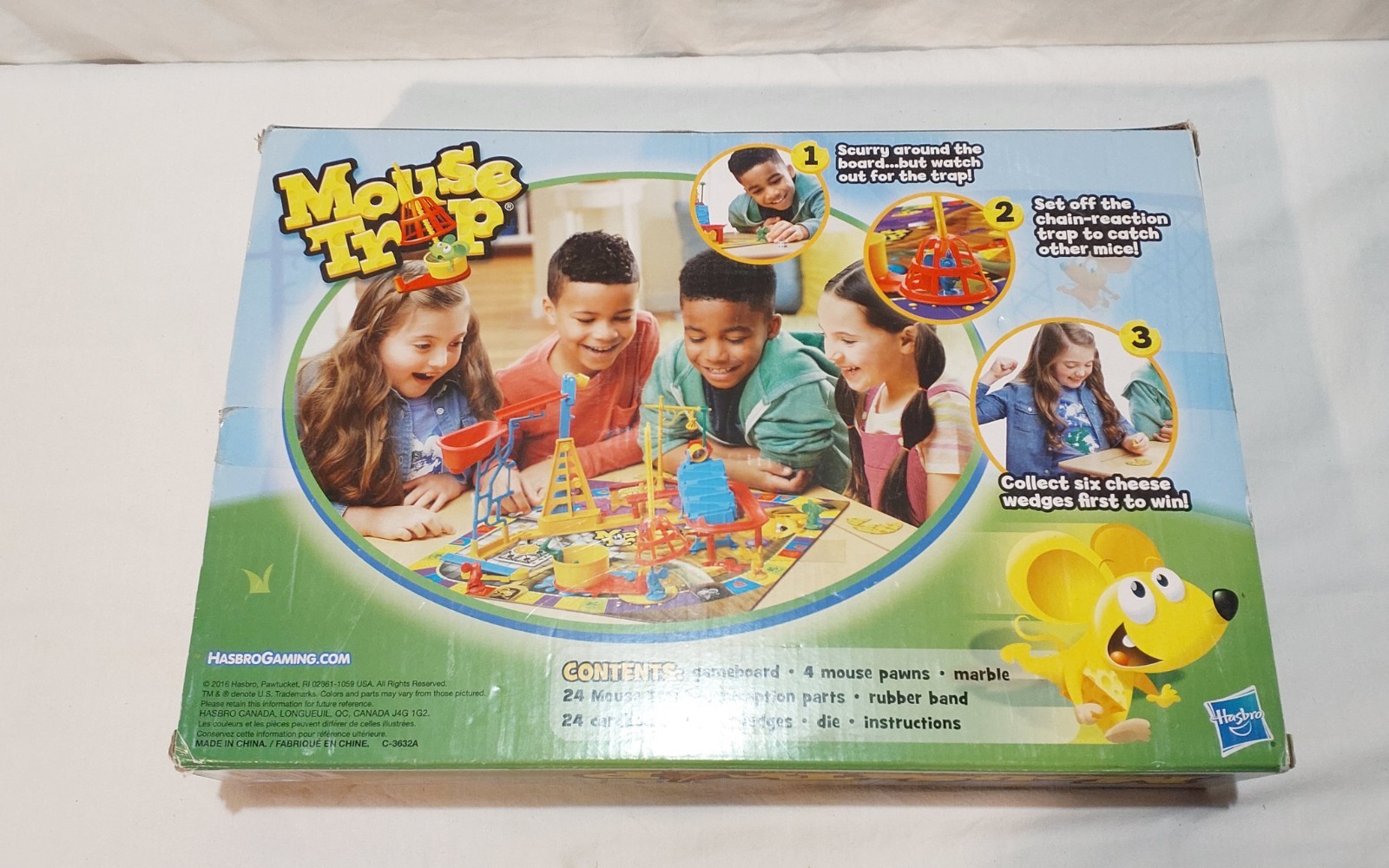 Mouse Trap Mensa Board Game Hasbro Complete Fun Family Kids Classic Strategy.