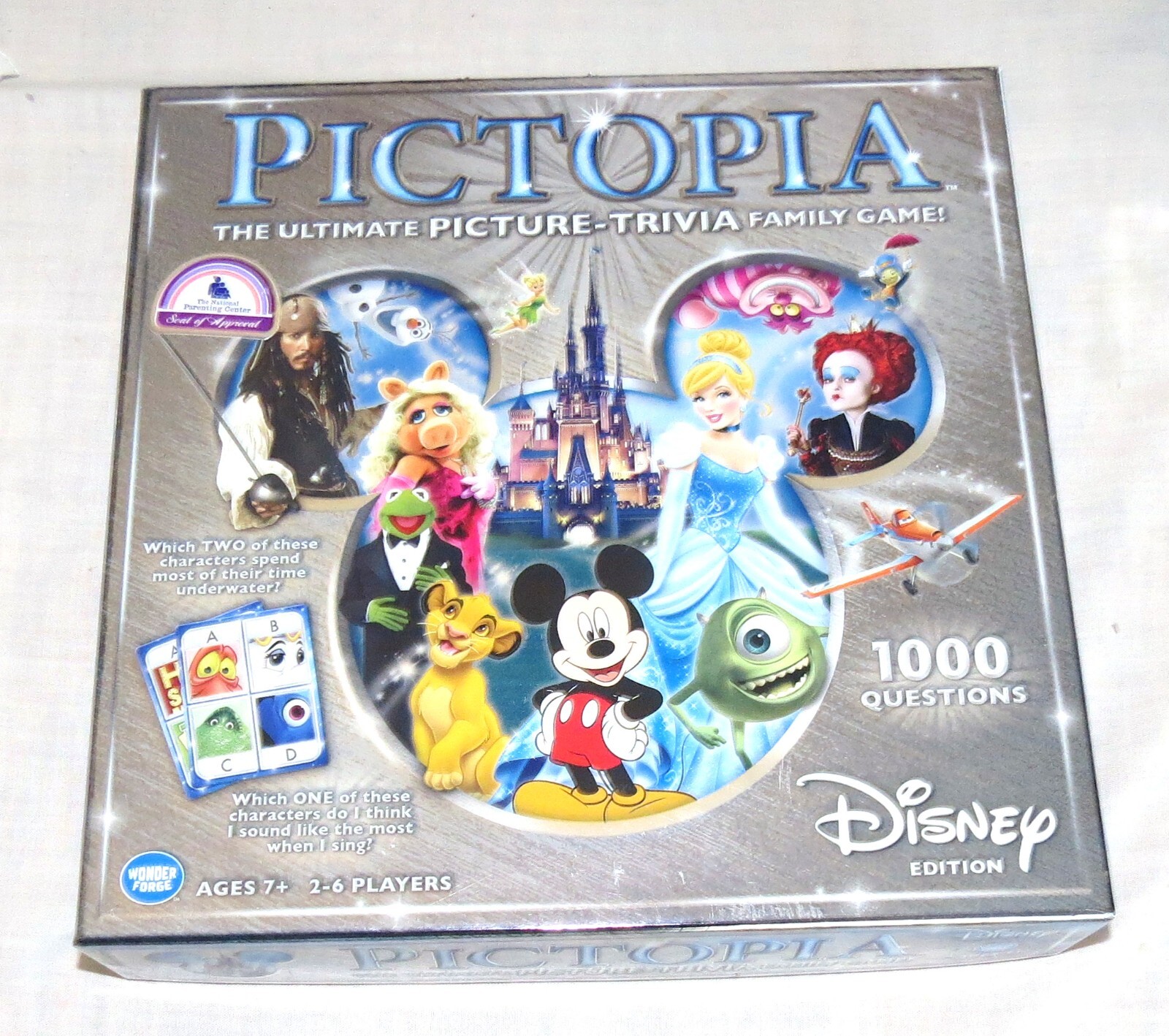 Disney Pictopia Trivia Board Game New