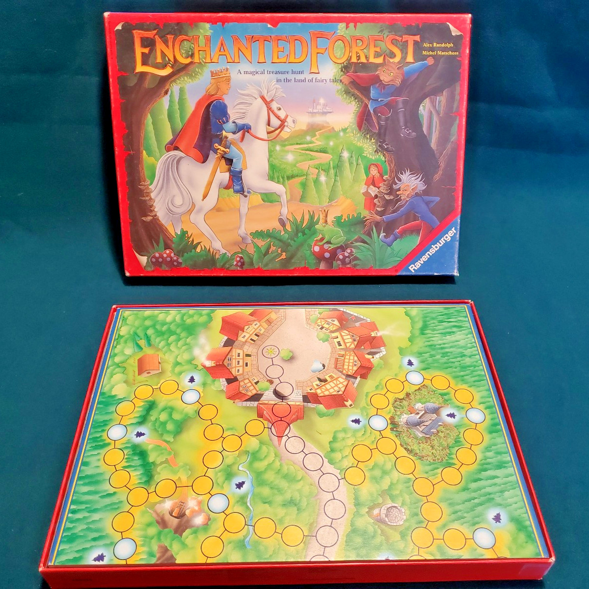 Enchanted Forest Board Game Treasure Hunt Fairy Tale Ravensburger 1994 Vintage