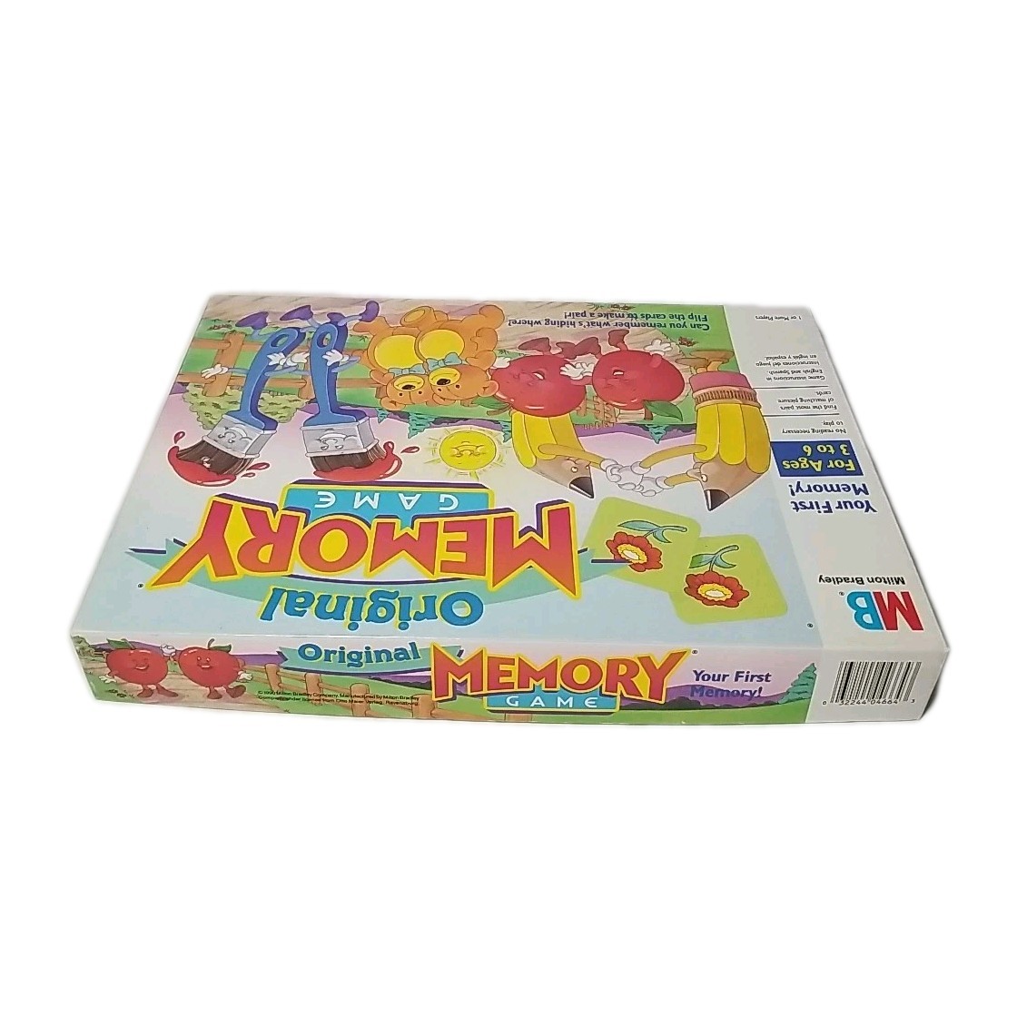 COMPLETE – 1990 Milton Bradley ORIGINAL MEMORY GAME 3-6 Years Memory Match