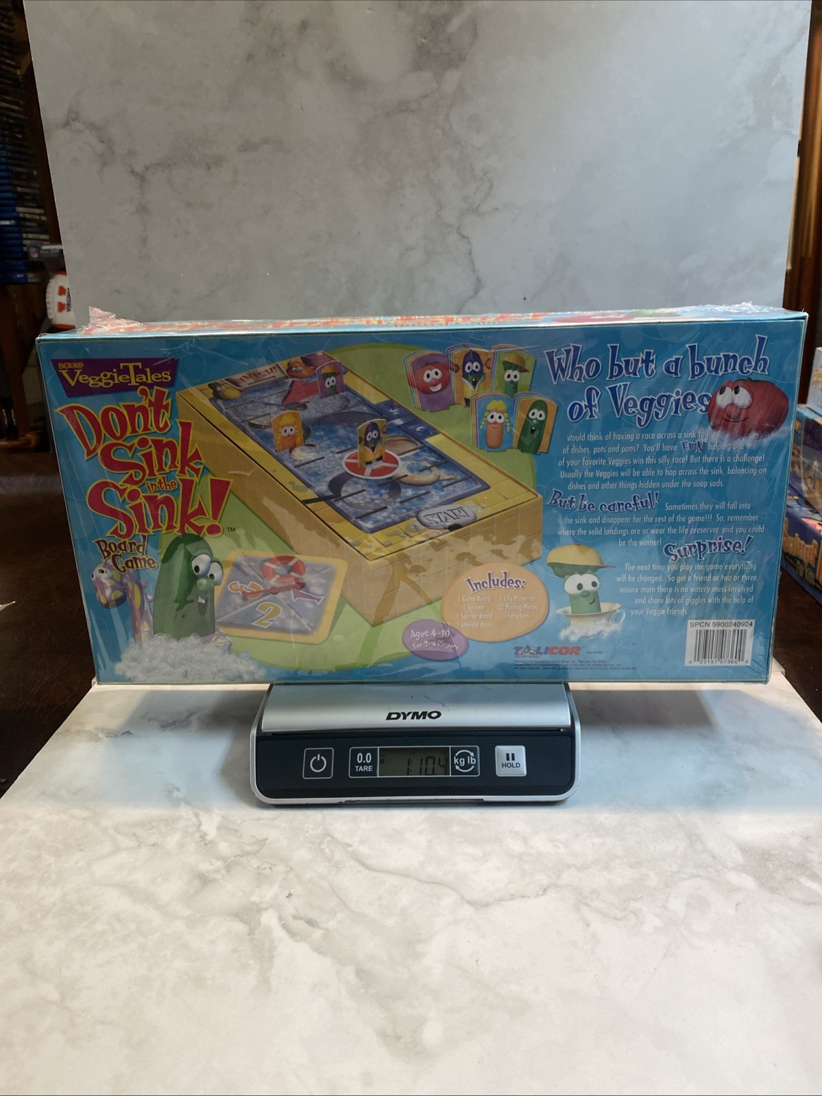 Vintage 1999 VeggieTales Don’t Sink in the Sink Game by Talicor Brand New In Box