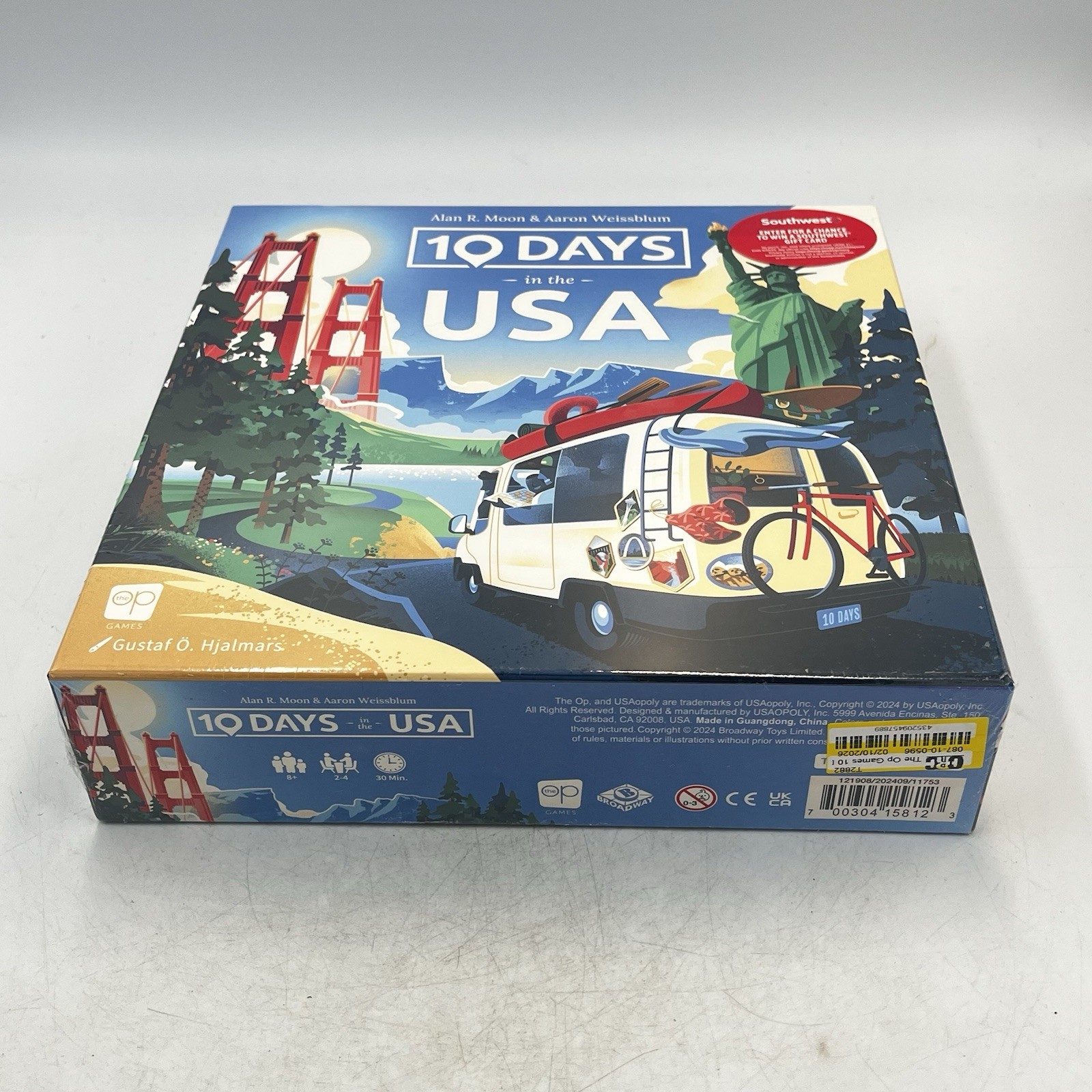 10 DAYS IN THE USA – NEW UNOPENED Board Game 2024 Alan Moon 8+ 2-4 Players
