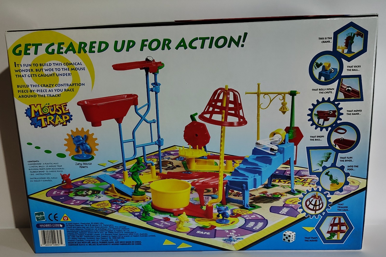 Vintage 2005 Mouse Trap Game by Milton Bradley MISSING PARTS