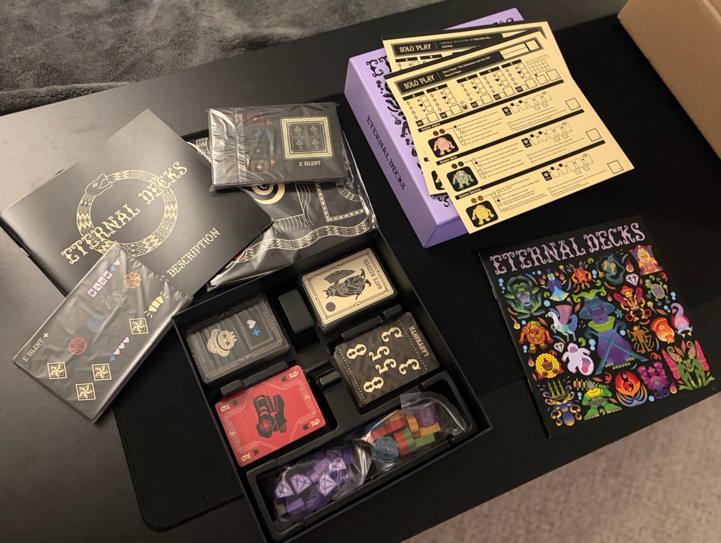 ETERNAL DECKS 1-4 players 30 mins co-operative Board Game Card