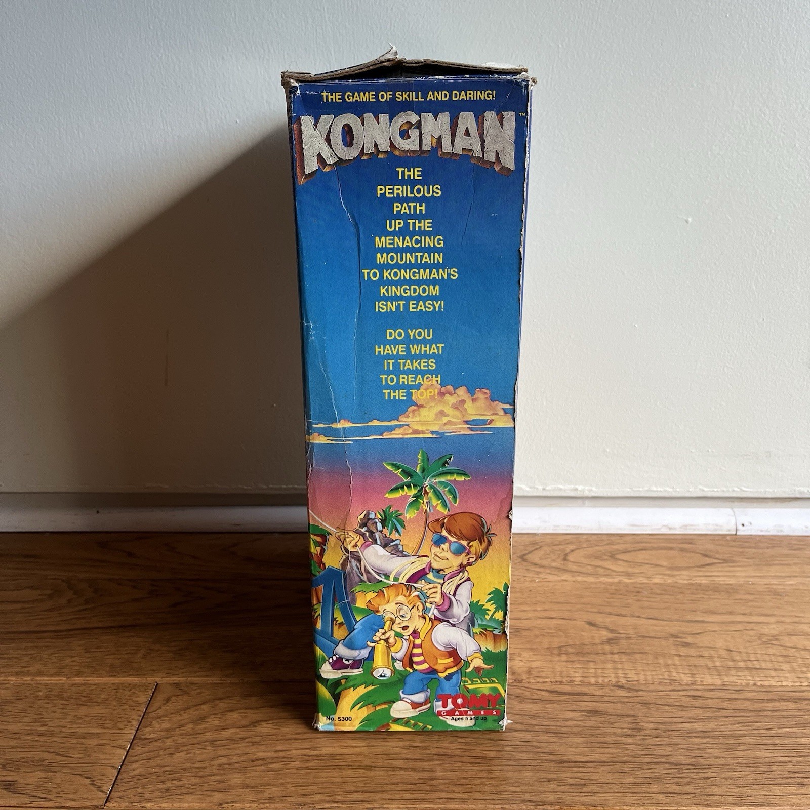 Vintage 1982 Tomy Kongman Game w Box Tested Battery Toy King Kong Marble Maze
