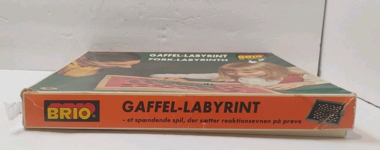 RARE Vintage 1971 Brio Of Sweden Fork-Labyrinth Board Game Gaffel-Labyrint