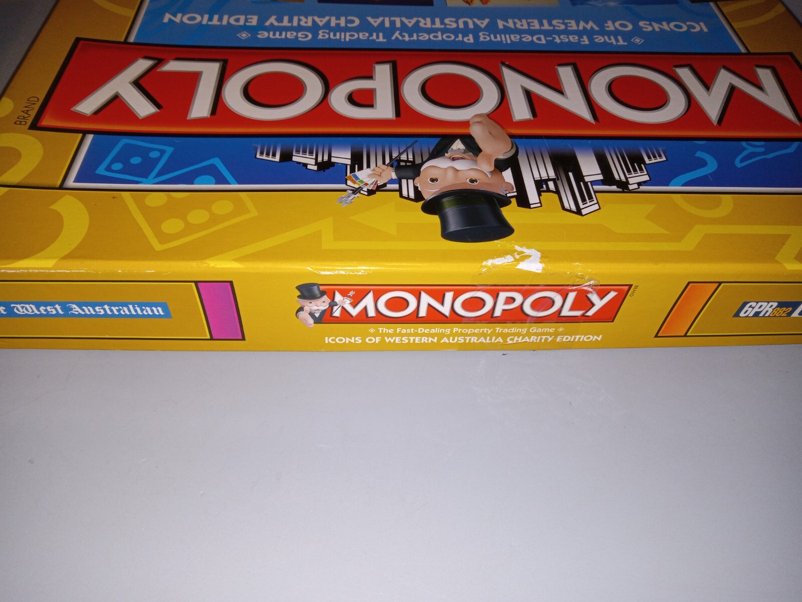 Monopoly Icons – Western Australia Charity Edition – Parts Sealed – Box Damage