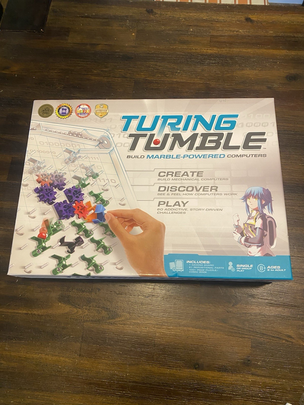 *Open Box* Turing Tumble Build Marble-Powered Computers Coding Anime School Game