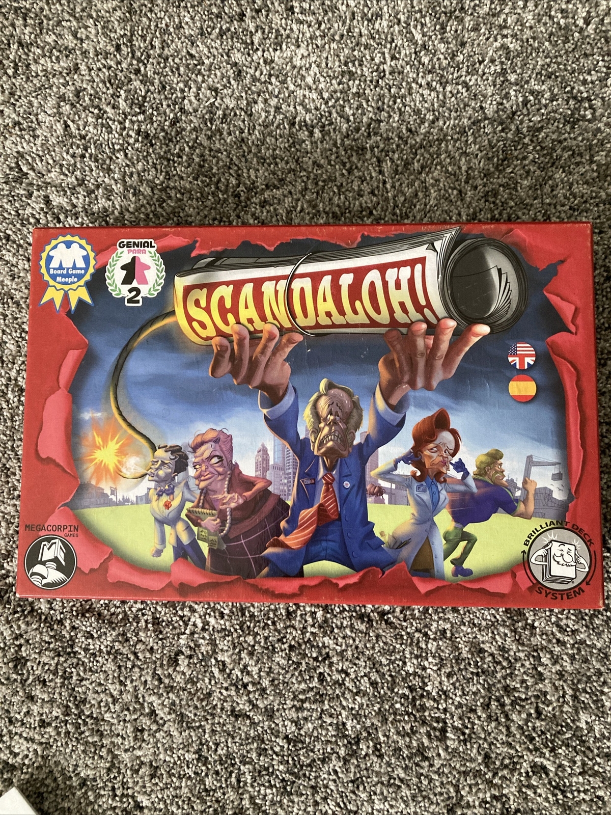 Megacorpin ScandalOh Mystery Board Game for 1 to 6 Players Ages 12 Years and Up