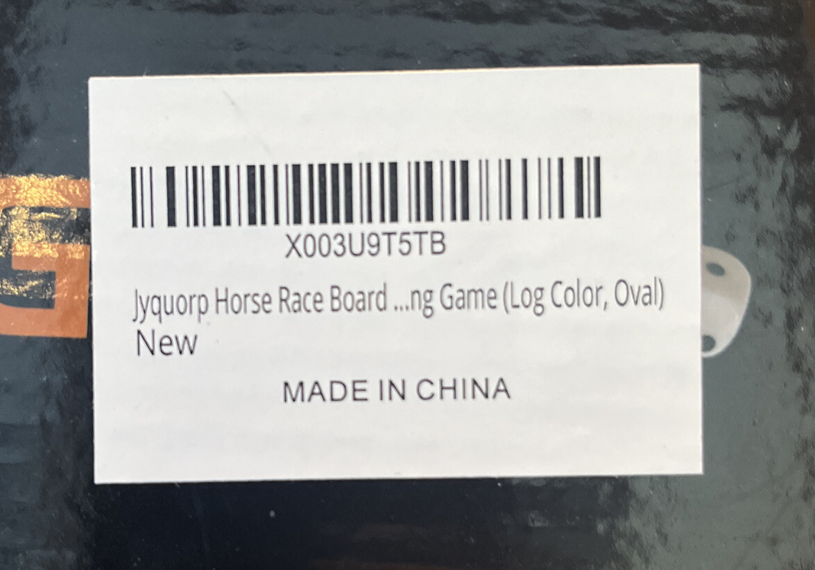 Jyquorp Horse Race Board Game Racing Game Thickened Solid Wood.NEW FREE SHIPPING