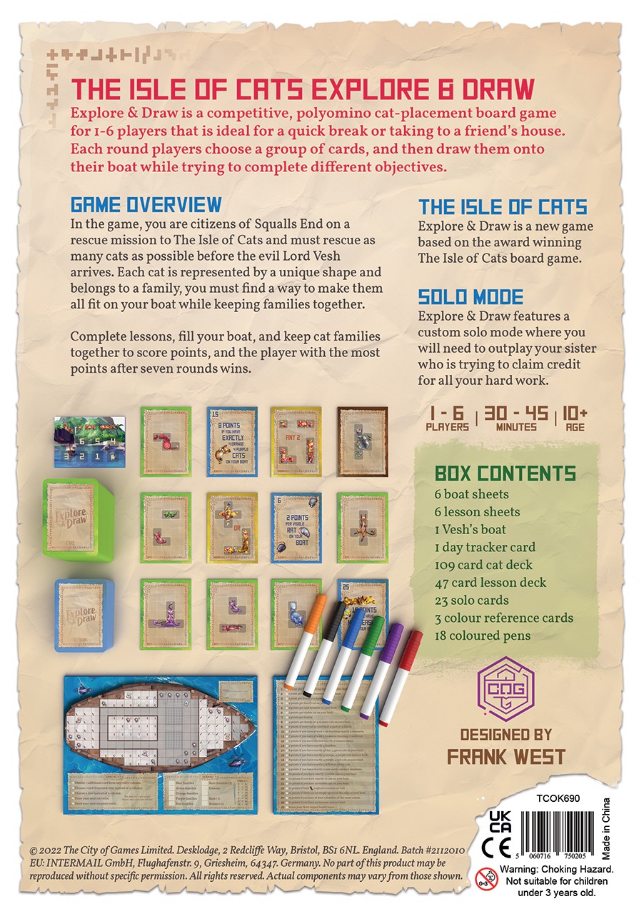 THE ISLE OF CATS EXPLORE & DRAW