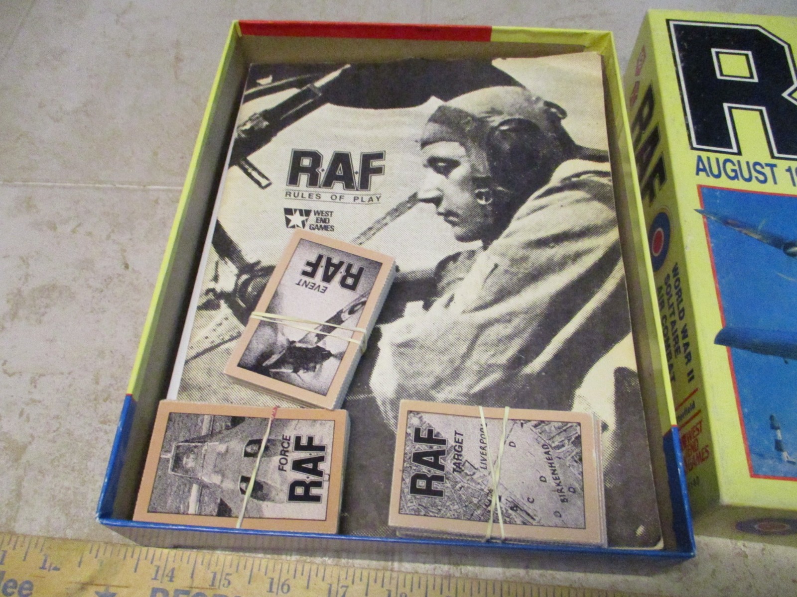WEST END Games RAF BOARD GAME (1986) LN AUGUST 1940: THE BATTLE OF BRITAIN RPG
